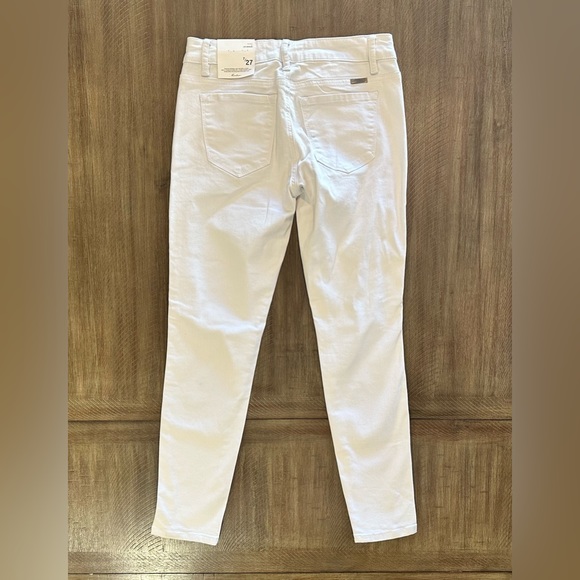 NEW Kancan White Distressed Twisted Seam Ankle Skinny Denim Jeans NWT Size 7/27 - Picture 15 of 16